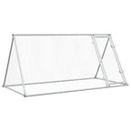 Vidaxl kippenhok 200x105x91 cm gegalvaniseerd staal zilverkleurig
