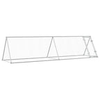 Vidaxl kippenhok 400x105x91 cm gegalvaniseerd staal zilverkleurig