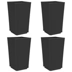 Vidaxl plantenbakken 4 st 32,5x32,5x57 cm polypropeen zwart
