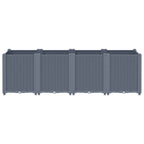 Vidaxl plantenbak 160x40x53 cm polypropeen blauwgrijs