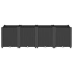 Vidaxl plantenbak 160x40x53 cm polypropeen zwart