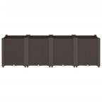 Vidaxl plantenbak 160x40x53 cm polypropeen bruin