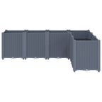 Vidaxl plantenbak 160x120x53 cm polypropeen blauwgrijs