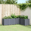 Vidaxl plantenbak 160x120x53 cm polypropeen blauwgrijs