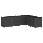 Vidaxl plantenbak 160x120x53 cm polypropeen zwart