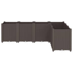 Vidaxl plantenbak 160x120x53 cm polypropeen bruin