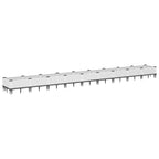 Vidaxl plantenbak met pinnen 362,5x42,5x28,5 cm polypropeen wit