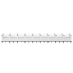 Vidaxl plantenbak met pinnen 363,5x43,5x43,5 cm polypropeen wit