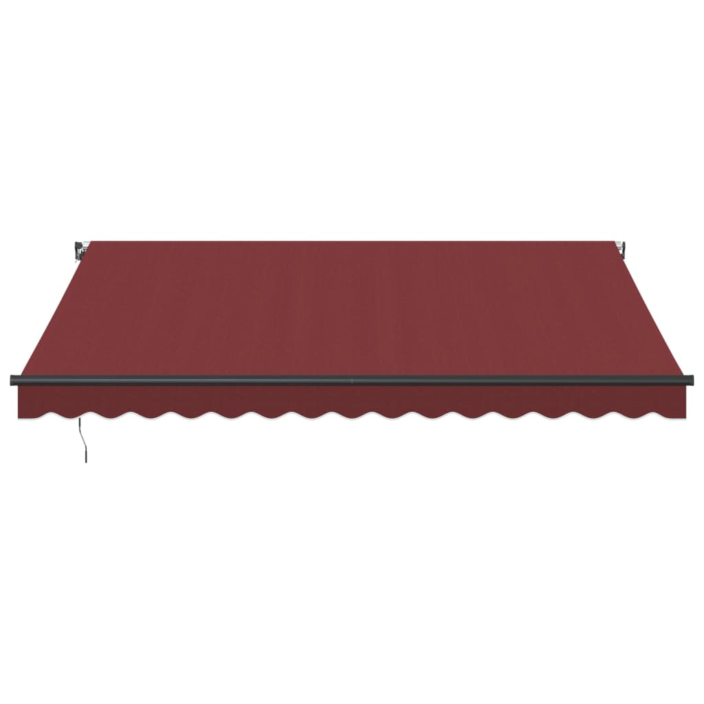 VidaXL Luifel handmatig uittrekbaar 400x350 cm bordeauxrood