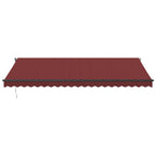 VidaXL Luifel automatisch uittrekbaar 500x350 cm bordeauxrood