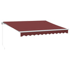 Vidaxl luifel handmatig uittrekbaar 300x250 cm bordeauxrood