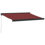 VidaXL Luifel handmatig uittrekbaar 300x250 cm bordeauxrood