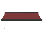 VidaXL Luifel handmatig uittrekbaar 300x250 cm bordeauxrood