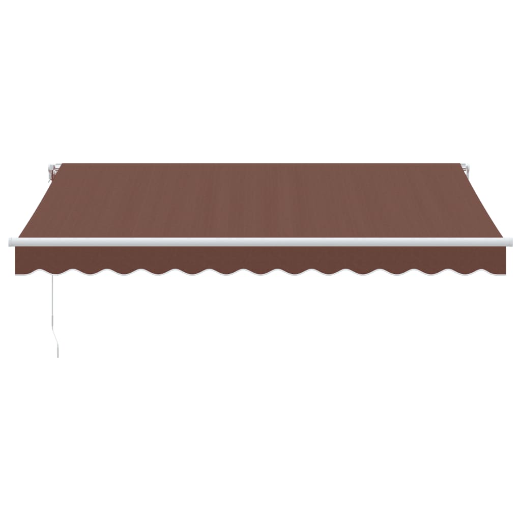 Vidaxl luifel handmatig uittrekbaar 350x250 cm bruin