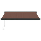 VidaXL Luifel handmatig uittrekbaar 300x250 cm bruin