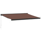 VidaXL Luifel handmatig uittrekbaar 450x300 cm bruin