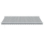 VidaXL Luifel handmatig uittrekbaar 500x350 cm antraciet en wit