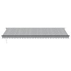VidaXL Luifel handmatig uittrekbaar 600x350 cm antraciet en wit