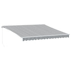 Vidaxl luifel handmatig uittrekbaar 400x300 cm antraciet en wit