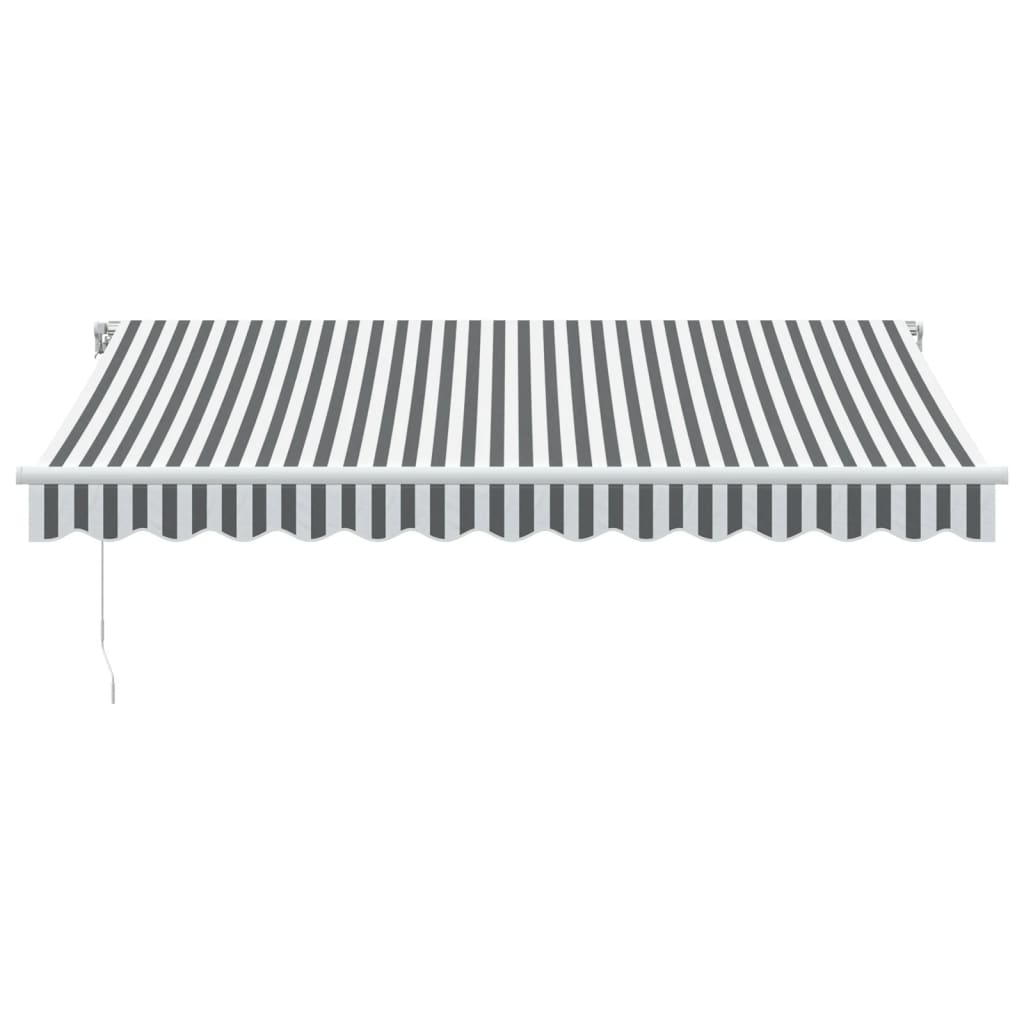 Vidaxl luifel handmatig uittrekbaar 350x250 cm antraciet en wit