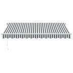 Vidaxl luifel handmatig uittrekbaar 350x250 cm antraciet en wit