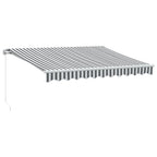 Vidaxl luifel handmatig uittrekbaar 300x250 cm antraciet en wit