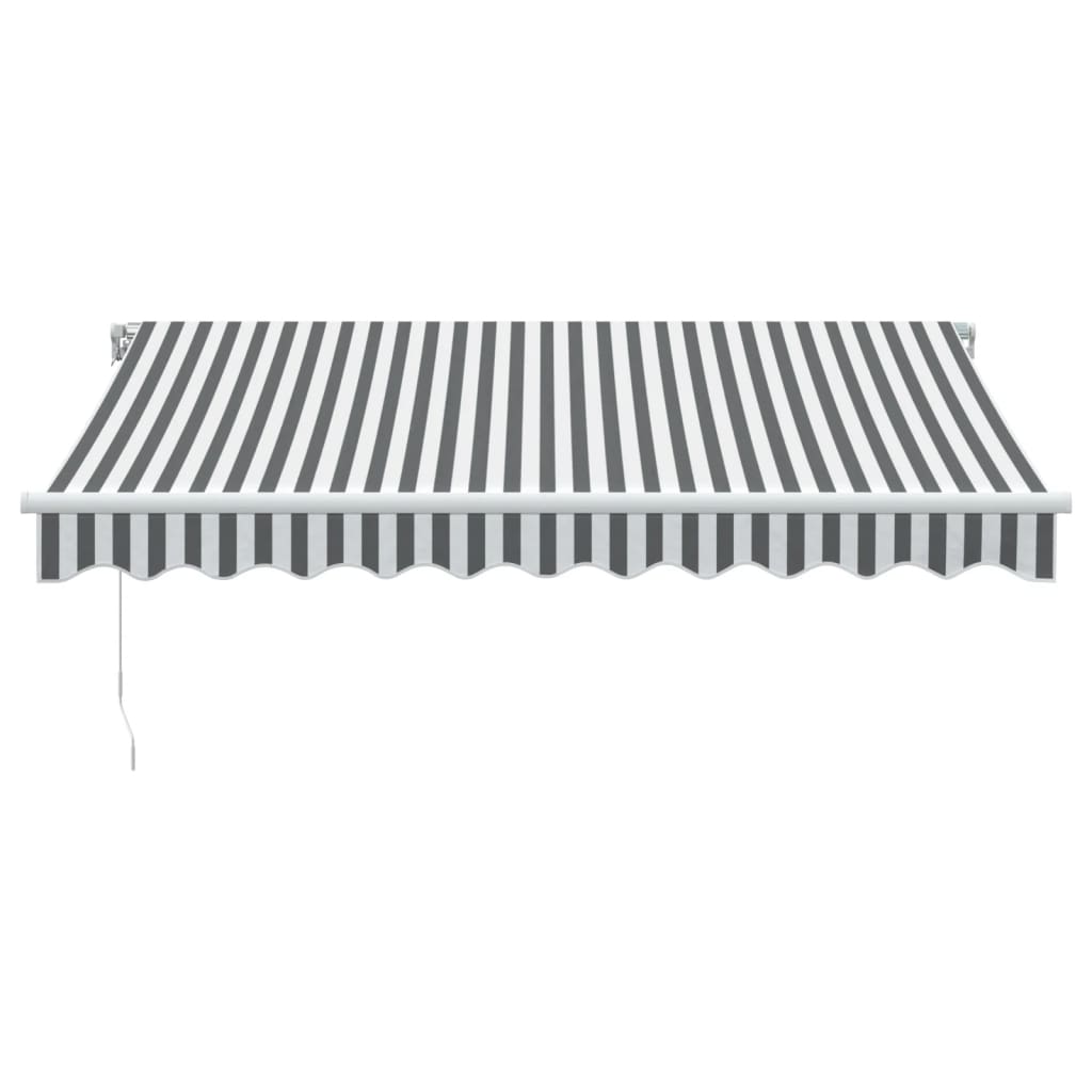 Vidaxl luifel handmatig uittrekbaar 300x250 cm antraciet en wit
