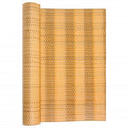 Vidaxl balkonscherm 400x90 cm poly rattan lichtbruin