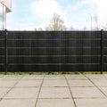 Vidaxl balkonschermen 5 st 255x19 cm poly rattan zwart