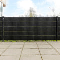 Vidaxl balkonschermen 10 st 255x19 cm poly rattan zwart