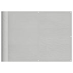 Vidaxl balkonscherm 75x500 cm 100% oxford polyester lichtgrijs