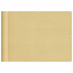Vidaxl balkonscherm 75x300 cm 100% oxford polyester zandkleurig