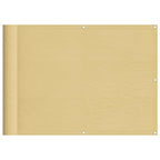 Vidaxl balkonscherm 75x400 cm 100% oxford polyester zandkleurig