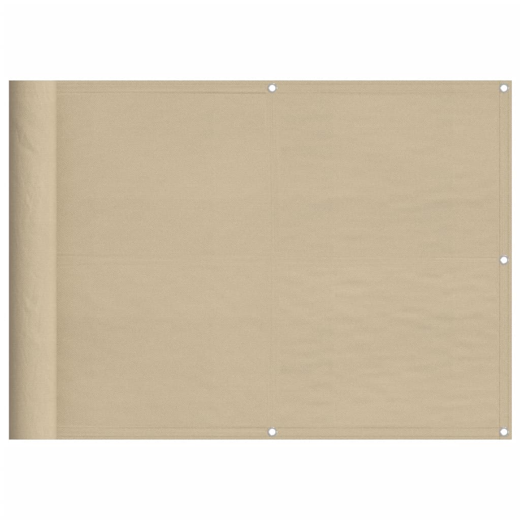 Vidaxl balkonscherm 75x700 cm 100% oxford polyester beige