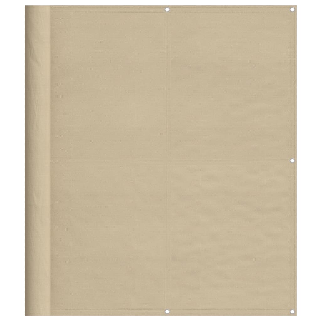 Vidaxl balkonscherm 120x1000 cm 100% oxford polyester beige