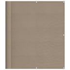 Vidaxl balkonscherm 120x800 cm 100% oxford polyester taupe