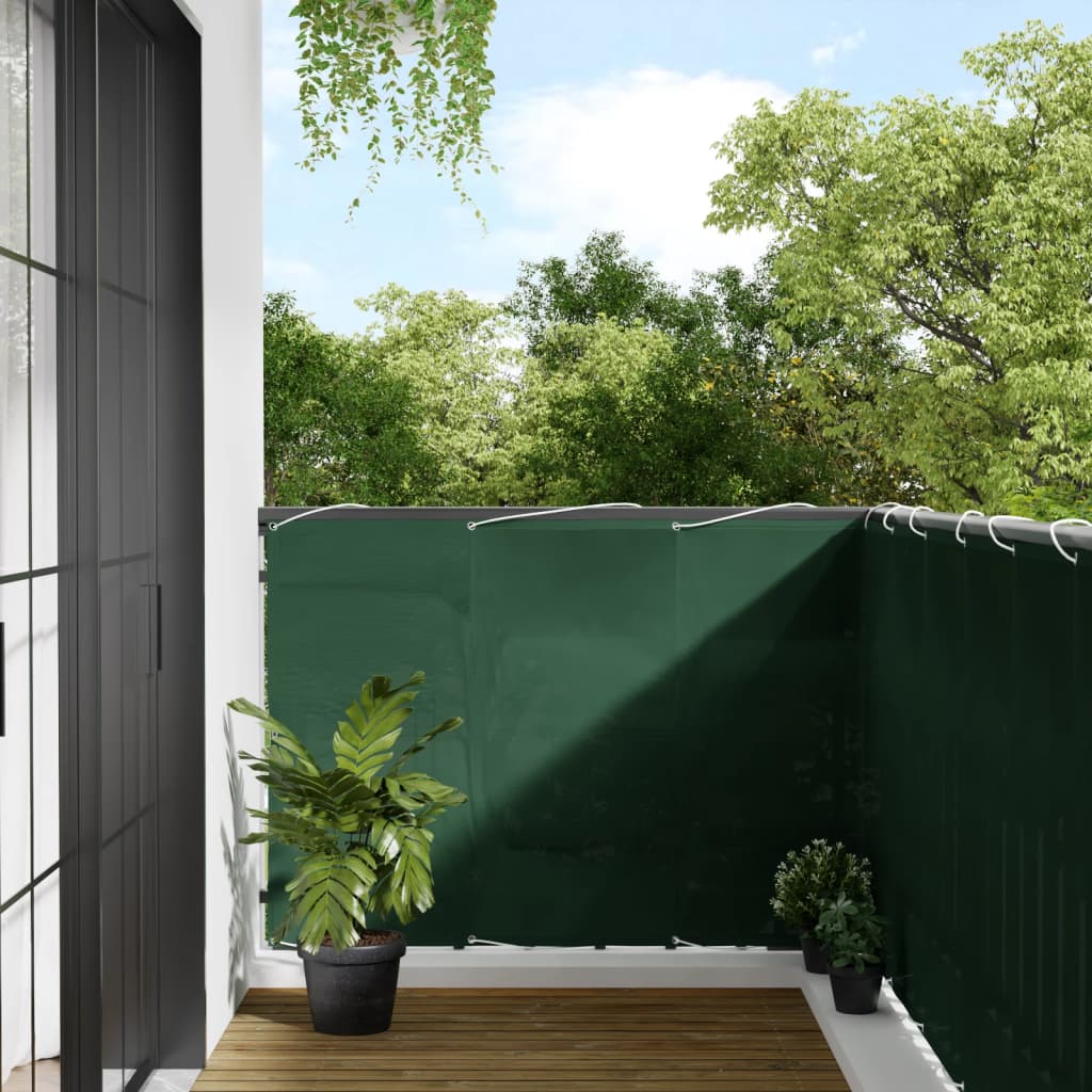 Vidaxl balkonscherm 120x800 cm 100% oxford polyester donkergroen