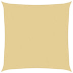 Vidaxl zonnezeil 4,5x4,5 m 100% polyester oxford zandkleurig