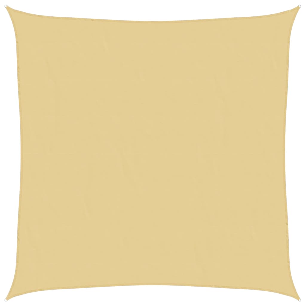 Vidaxl zonnezeil 5x5 m 100% polyester oxford zandkleurig
