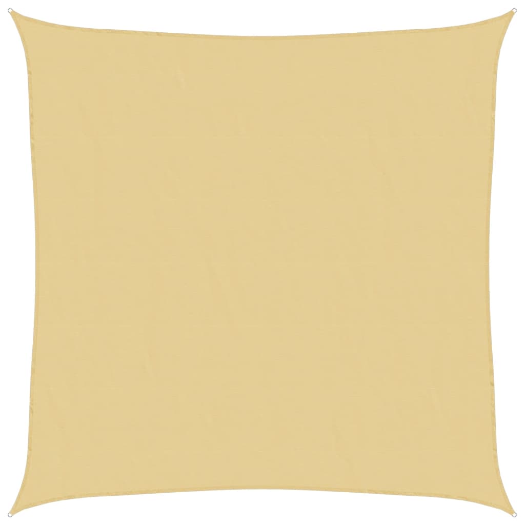 Vidaxl zonnezeil 6x6 m 100% polyester oxford zandkleurig