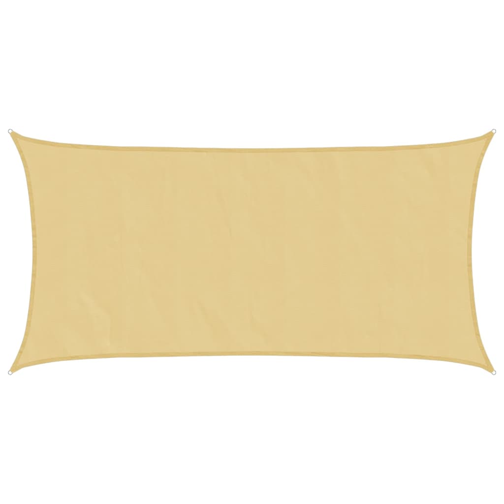 Vidaxl zonnezeil 3,5x2 m 100% polyester oxford zandkleurig
