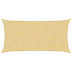 Vidaxl zonnezeil 4,5x2,5 m 100% polyester oxford zandkleurig
