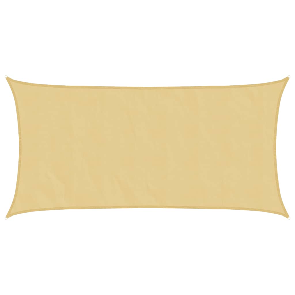 Vidaxl zonnezeil 4,5x2,5 m 100% polyester oxford zandkleurig