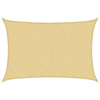 Vidaxl zonnezeil 4,5x3,5 m 100% polyester oxford zandkleurig