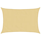 Vidaxl zonnezeil 5x3,5 m 100% polyester oxford zandkleurig