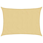 Vidaxl zonnezeil 7x5 m 100% polyester oxford zandkleurig