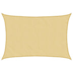 Vidaxl zonnezeil 7x6 m 100% polyester oxford zandkleurig