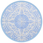 Vidaxl buitenkleed arakil ø120 cm polypropeen babyblauw