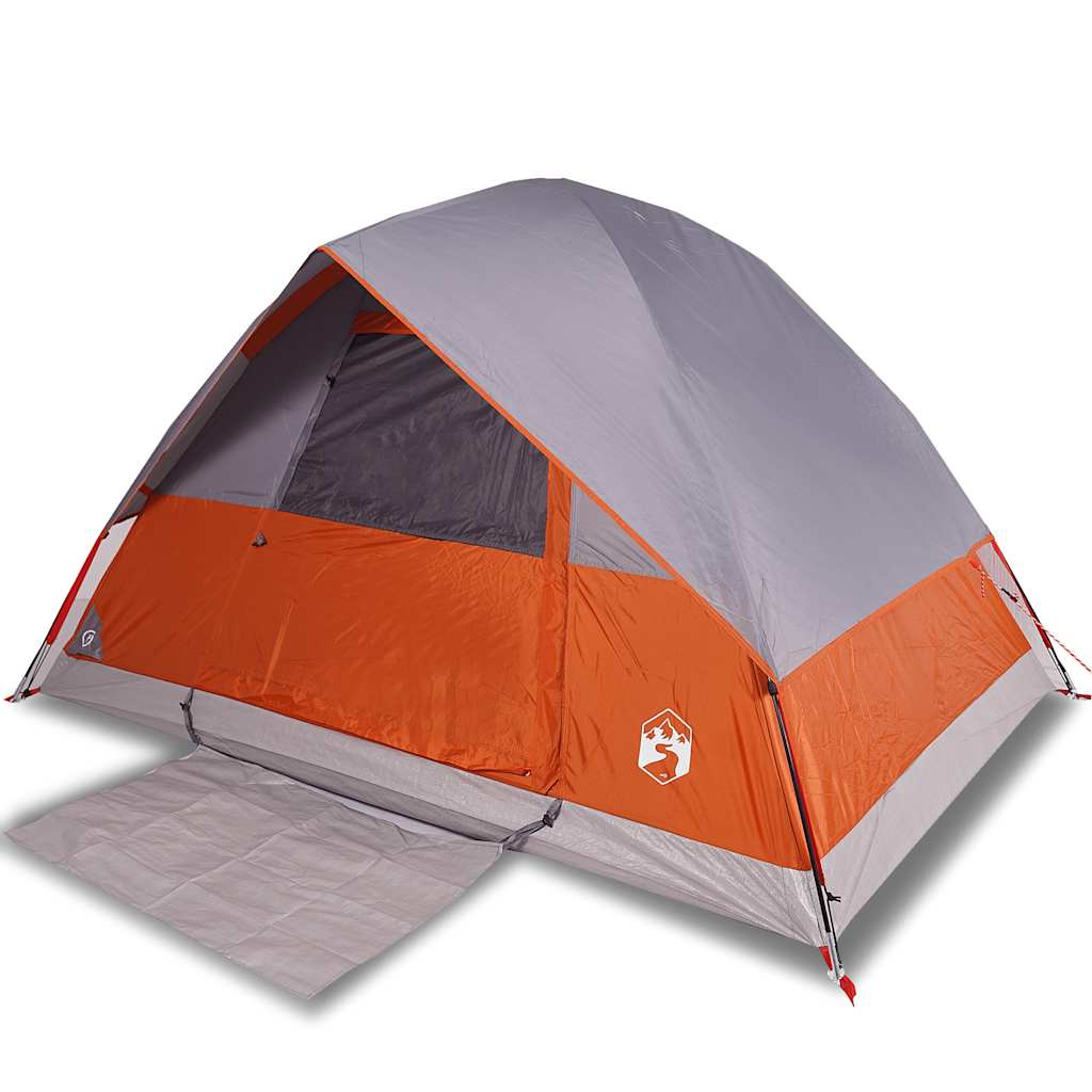 Vidaxl koepeltent 4-persoons waterdicht oranje
