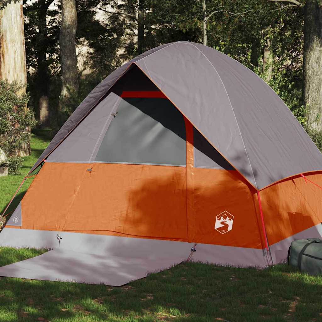 Vidaxl koepeltent 4-persoons waterdicht oranje